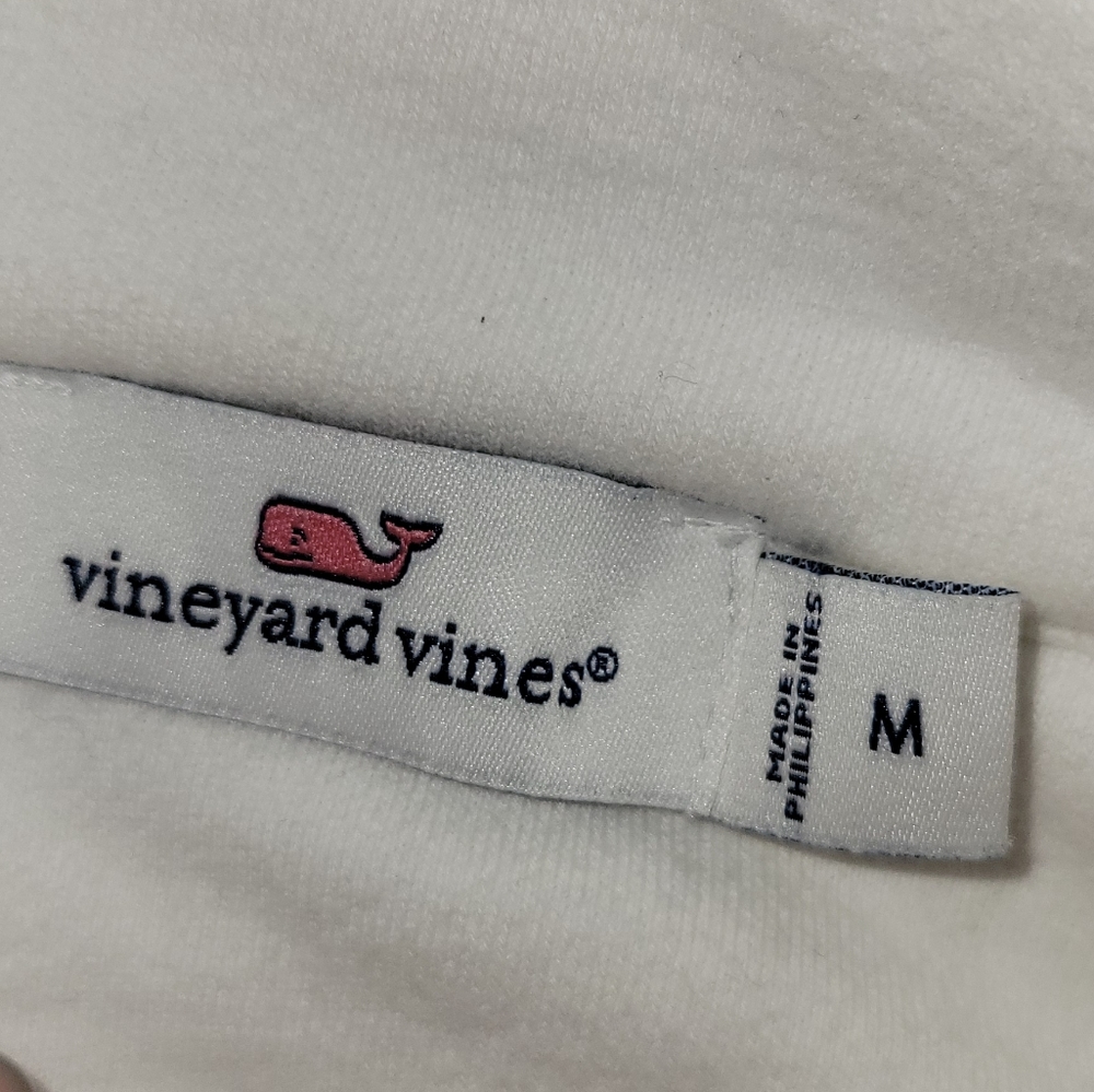 Vineyard Vines Eyelet Shep Shirt 1/4 Zip White Size Medium New Without Tags $125 - Picture 8 of 8